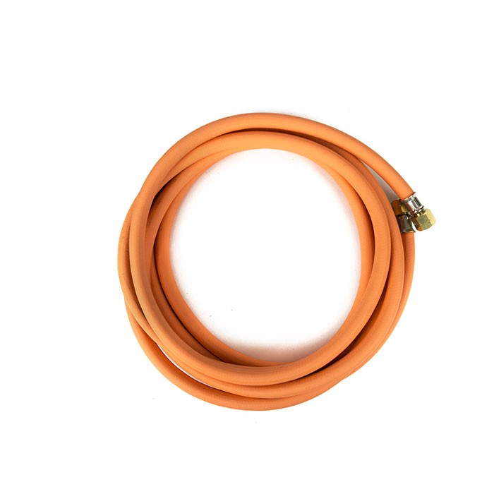 Orange Gas Hose C/W Nut And Tails