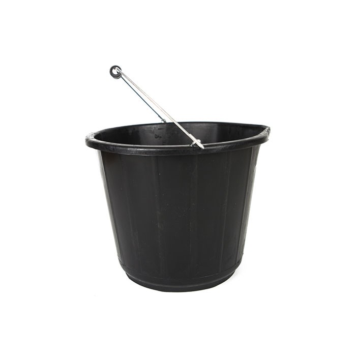 Black Plastic Bucket 3 Gallon