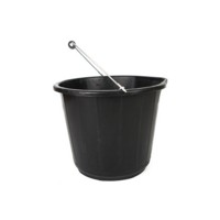 Black Plastic Bucket 3 Gallon