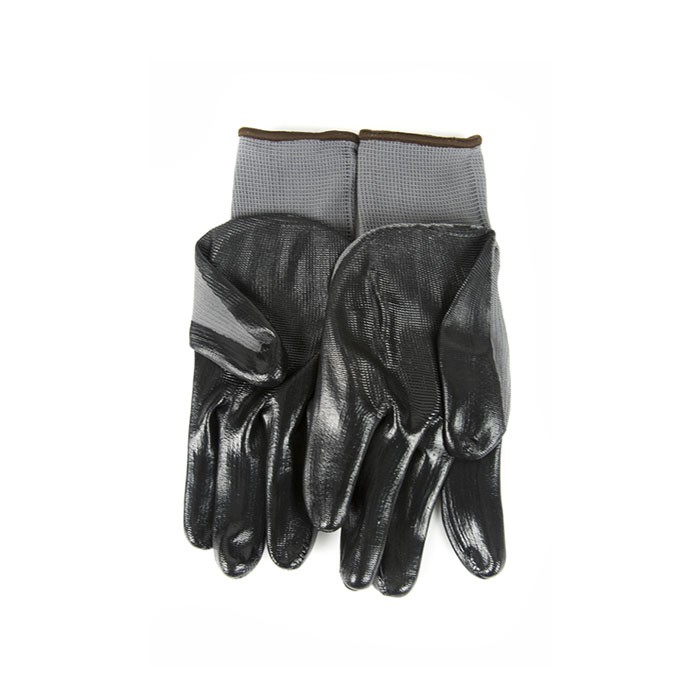 Black Nitrile Skin Gloves Size 10